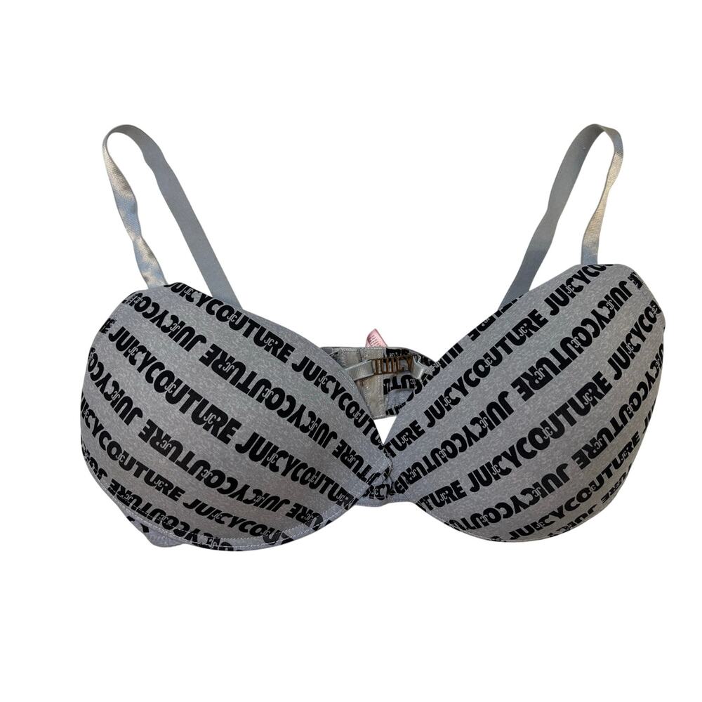 Juicy Couture Gray Bra Size 40D Womens Intimates Lingerie Underwire T Shirt